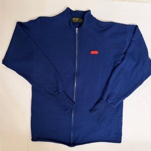 Devold Norway Royal Blue Wool Sweater Full Zip Men’s Size 54 XL